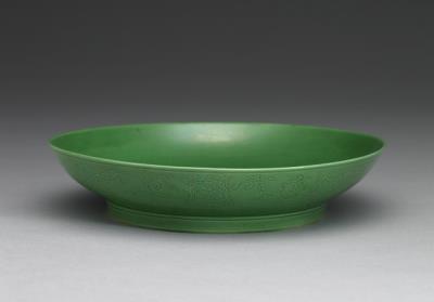 图片[2]-Plate with eight treasures in green glaze, Qing dynasty, Yongzheng reign, 1723-1735-China Archive